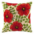 Needlepoint Pillow Kit "Red Flowers"