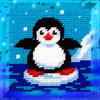 DIY Needlepoint Kit "Penguin" 5.9"x5.9"