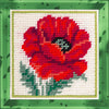 DIY Needlepoint Kit "Poppy" 5.9"x5.9"