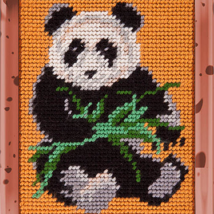 DIY Needlepoint Kit "Panda" 5.9"x7.9"