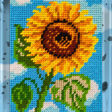 DIY Needlepoint Kit "Sunflower" 5.9"x7.9"