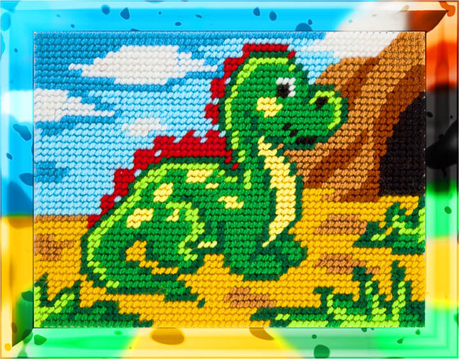 DIY Needlepoint Kit "Dragons" 5.9"x7.9"
