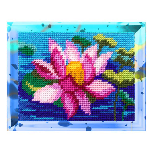 DIY Needlepoint Kit "Lotus" 5.9"x7.9"