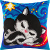 Cross Stitch Pillow Kit "Cat’s Dreams"