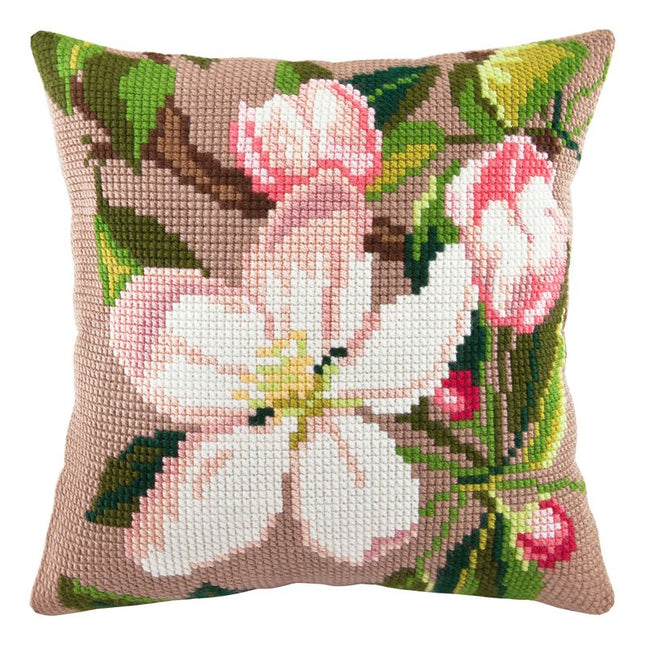 Cross Stitch Pillow Kit "Apple Bloom"