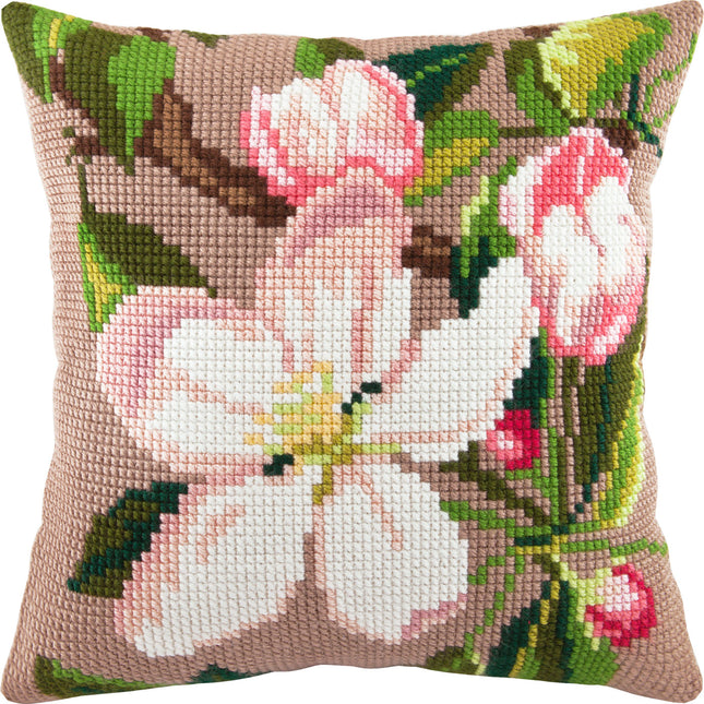 Cross Stitch Pillow Kit "Apple Bloom"