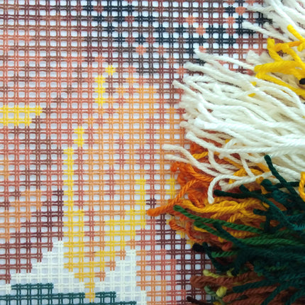 Cross Stitch Pillow Kit "Sunflower"