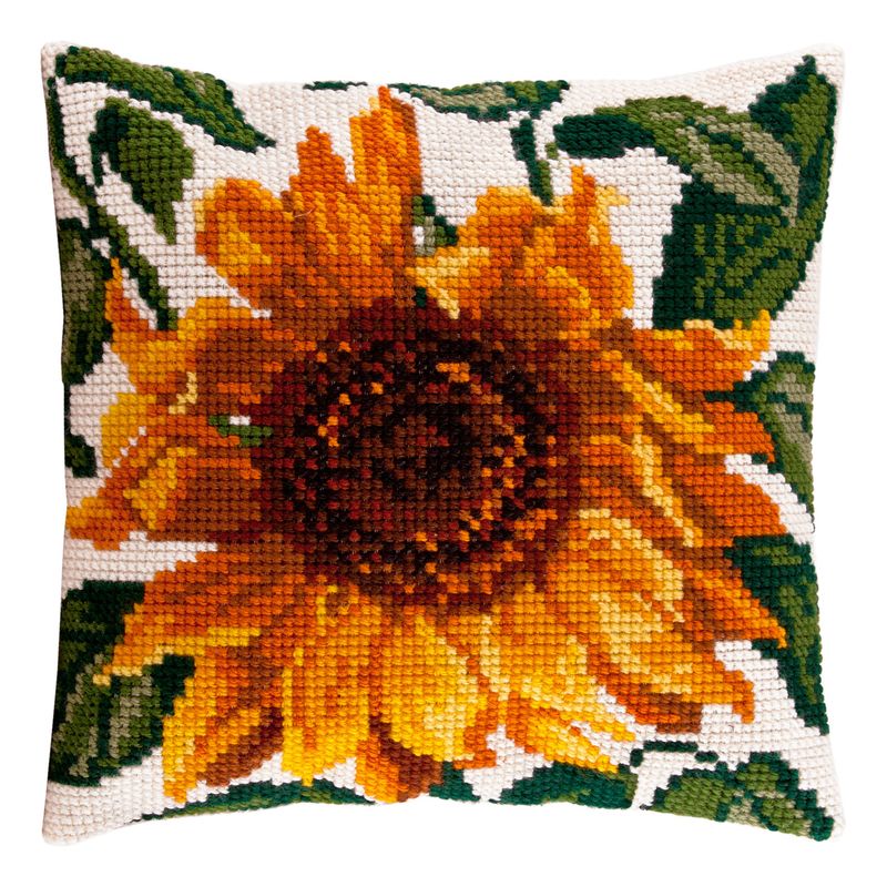 Cross Stitch Pillow Kit "Sunflower"