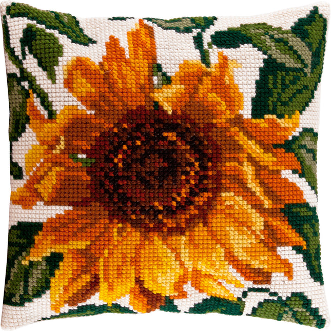 Cross Stitch Pillow Kit "Sunflower"