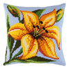 Cross Stitch Pillow Kit "Yellow Lily"
