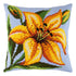 Cross Stitch Pillow Kit "Yellow Lily"