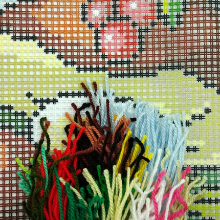 Cross Stitch Pillow Kit "Mushrooms"