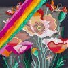 Cross Stitch Pillow Kit "Poppies with butterflies"