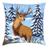 Cross Stitch Pillow Kit "Winter deer"