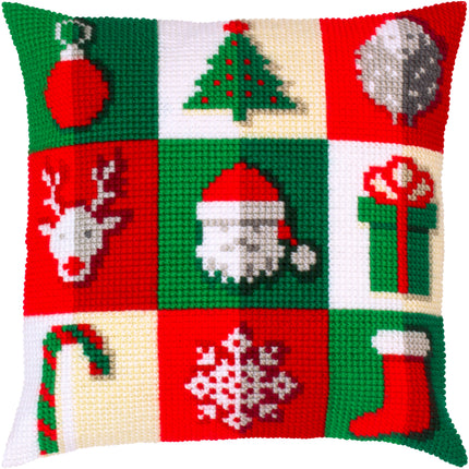 Cross Stitch Pillow Kit "Christmas mood"