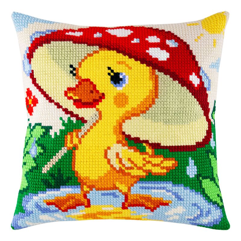 Cross Stitch Pillow Kit "Duckling"