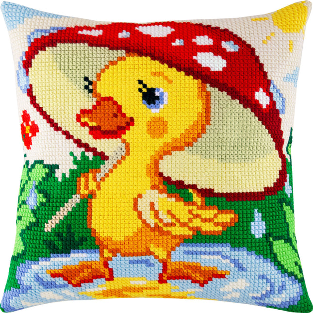 Cross Stitch Pillow Kit "Duckling"