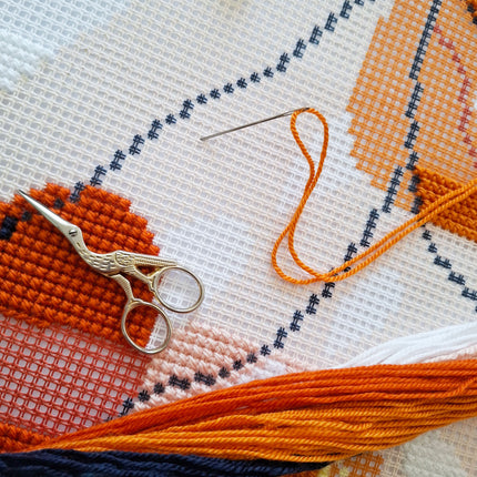 Cross Stitch Pillow Kit "Tropics modern"