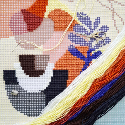 Cross Stitch Pillow Kit "Harmony"