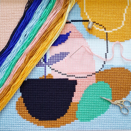 Cross Stitch Pillow Kit "Symphony"