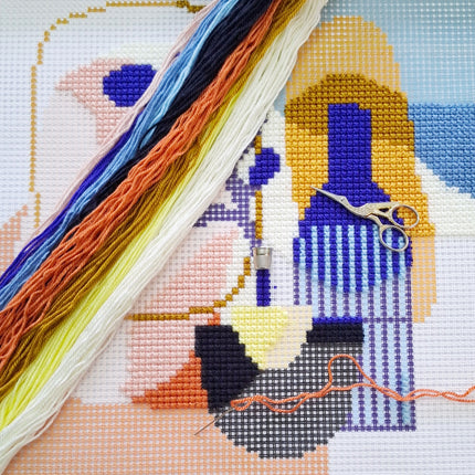 Cross Stitch Pillow Kit "Balance"