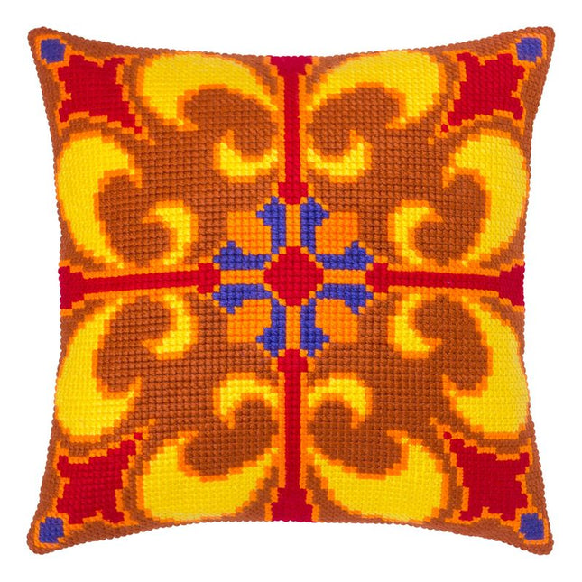 Cross Stitch Pillow Kit "Spiced Honey"