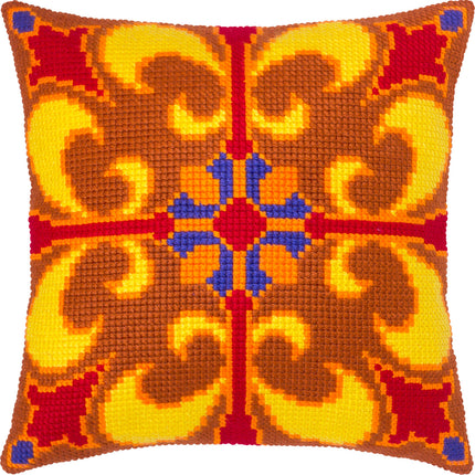 Cross Stitch Pillow Kit "Spiced Honey"