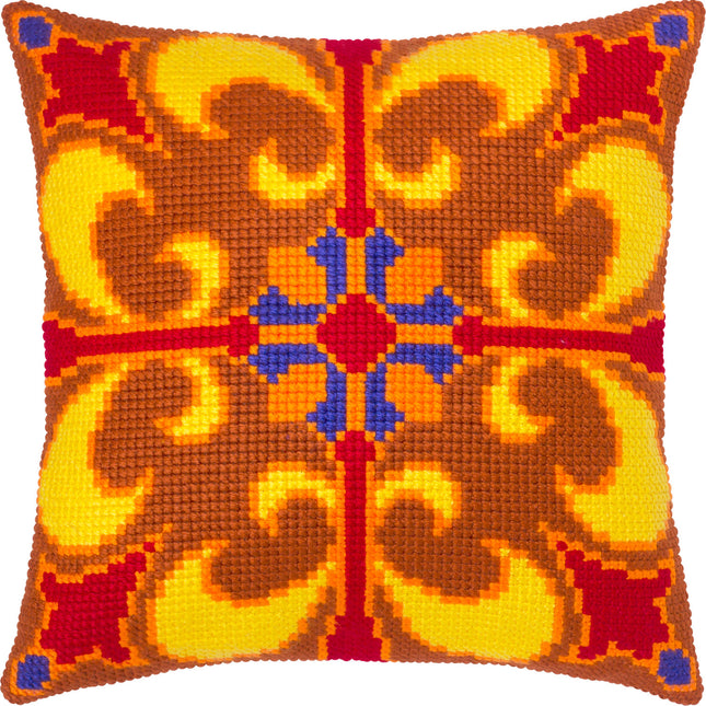 Cross Stitch Pillow Kit "Spiced Honey"