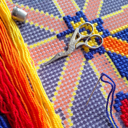 Cross Stitch Pillow Kit "Carnival"