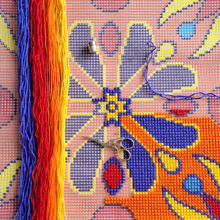 Cross Stitch Pillow Kit "Carnival"