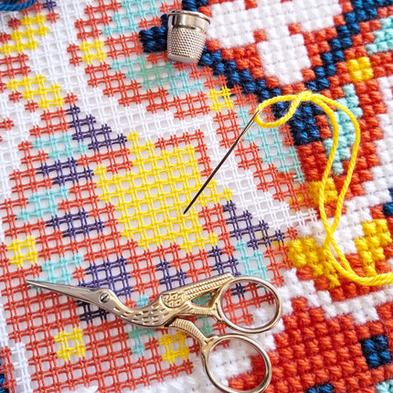Cross Stitch Pillow Kit "Harmony of the Sun"
