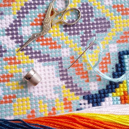 Cross Stitch Pillow Kit "Harmony of the Sky"