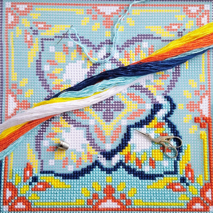 Cross Stitch Pillow Kit "Harmony of the Sky"