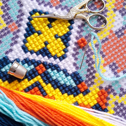 Cross Stitch Pillow Kit "Harmony of the Night"