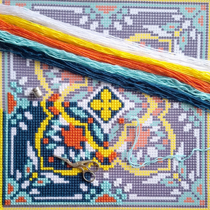 Cross Stitch Pillow Kit "Harmony of the Night"