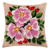 Cross Stitch Pillow Kit "Dog Rose"