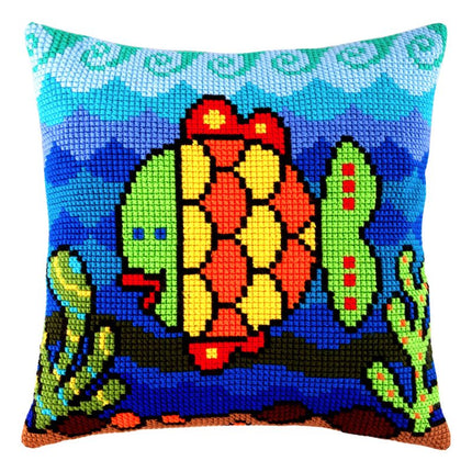 Cross Stitch Pillow Kit "Fish"