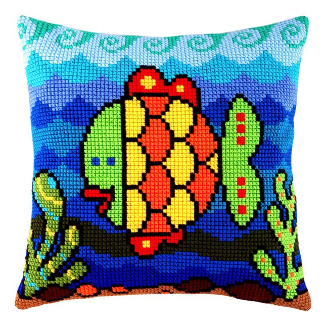 Cross Stitch Pillow Kit "Fish"