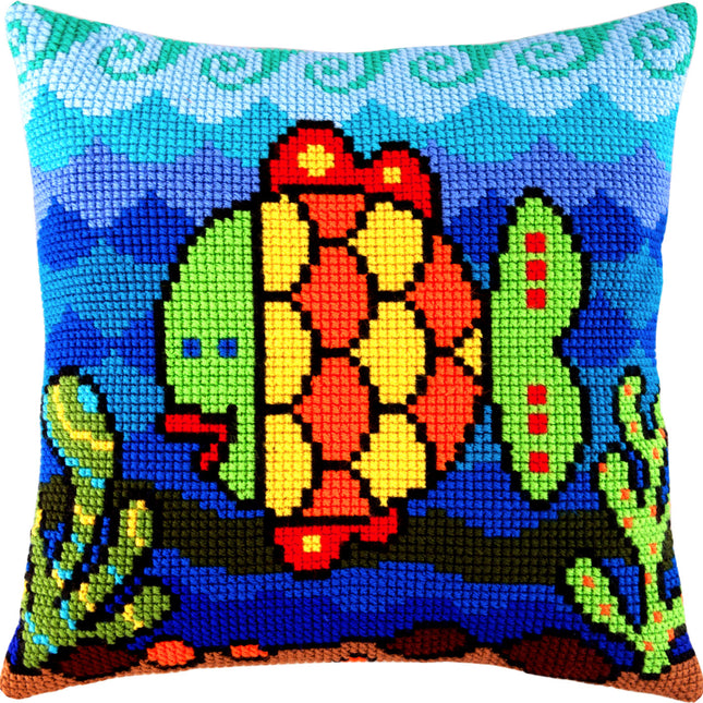 Cross Stitch Pillow Kit "Fish"