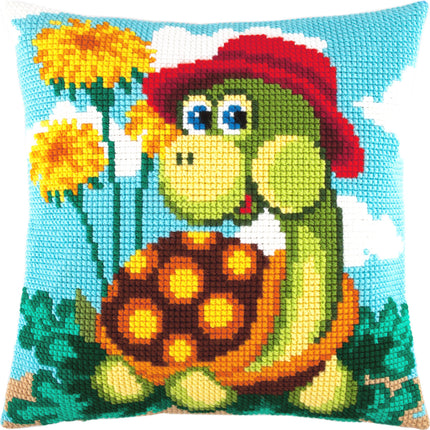 Cross Stitch Pillow Kit "Turtle"