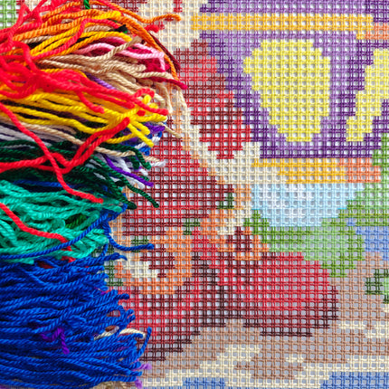 Cross Stitch Pillow Kit "Mushrooms"
