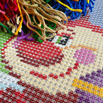 Cross Stitch Pillow Kit "Mushrooms"