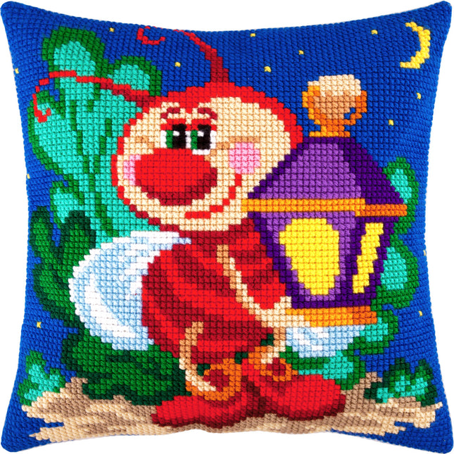 Cross Stitch Pillow Kit "Firefly"