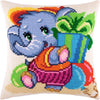 Cross Stitch Pillow Kit "Little Elephant"