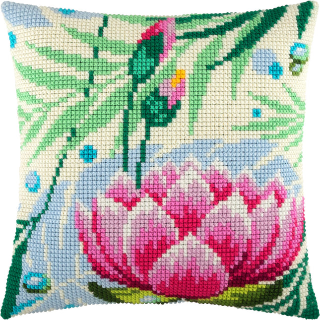 Cross Stitch Pillow Kit "Lotus"