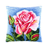 Cross Stitch Pillow Kit "Pink Rose"
