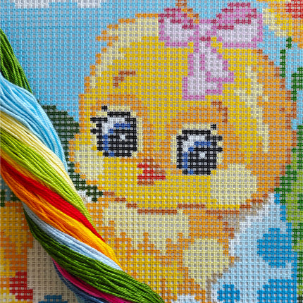 Cross Stitch Pillow Kit "It’s a Girl"