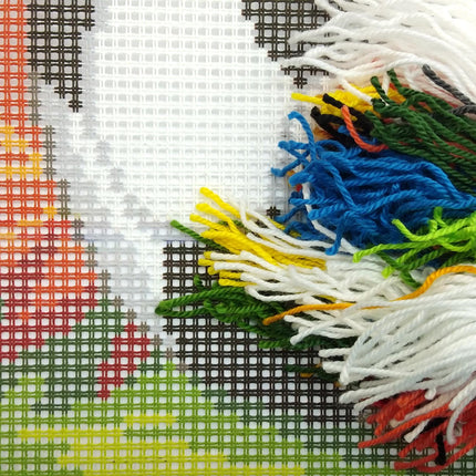 Cross Stitch Pillow Kit "Soccer"
