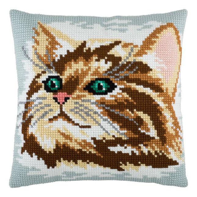 Cross Stitch Pillow Kit "Cat"