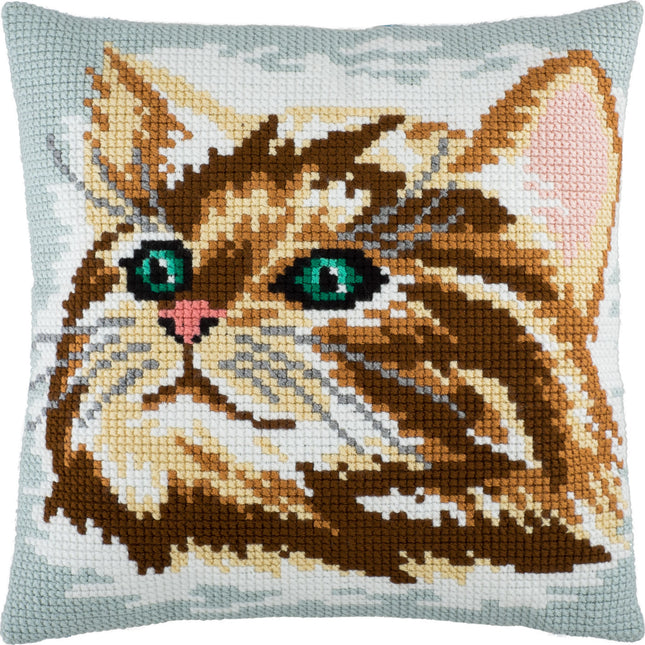 Cross Stitch Pillow Kit "Cat"